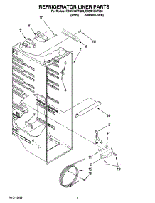 02 - Refrigerator Liner Parts parts for Whirlpool Refrigerator ED5NHGXTL00 from AppliancePartsPros.com
