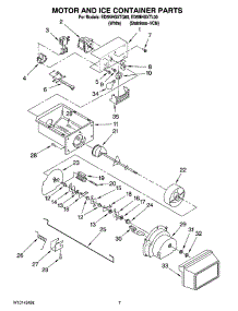 05 - Motor And Ice Container Parts parts for Whirlpool Refrigerator ED5NHGXTL00 from AppliancePartsPros.com