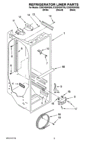 02 - Refrigerator Liner Parts parts for Whirlpool Refrigerator ED5CHQXKB05 from AppliancePartsPros.com