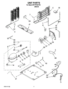 04 - Unit Parts parts for Whirlpool Refrigerator 8ET1FTKXKT06 from AppliancePartsPros.com