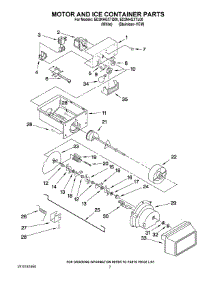 05 - Motor And Ice Container Parts parts for Whirlpool Refrigerator ED2NHGXTQ00 from AppliancePartsPros.com