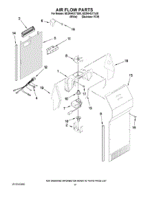 10 - Air Flow Parts parts for Whirlpool Refrigerator ED2NHGXTQ00 from AppliancePartsPros.com