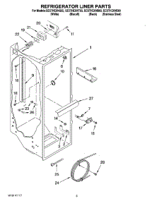 02 - Refrigerator Liner Parts parts for Whirlpool Refrigerator GC5THEXNB03 from AppliancePartsPros.com