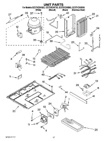 11 - Unit Parts parts for Whirlpool Refrigerator GC5THEXNB03 from AppliancePartsPros.com