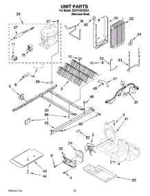 09 - Unit Parts parts for Whirlpool Refrigerator ED5FVGXSS01 from AppliancePartsPros.com