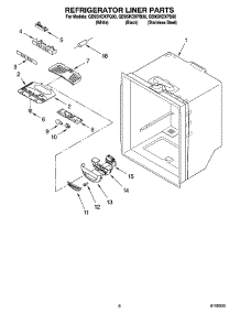 04 - Refrigerator Liner Parts parts for Whirlpool Refrigerator GB9SHDXPS00 from AppliancePartsPros.com