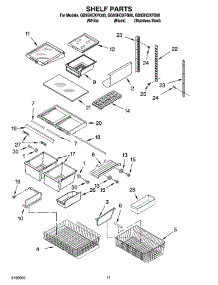 07 - Shelf Parts, Optional Parts parts for Whirlpool Refrigerator GB9SHDXPS00 from AppliancePartsPros.com