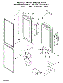 04 - Refrigerator Door Parts parts for Whirlpool Refrigerator GX5FHTXTB00 from AppliancePartsPros.com