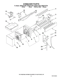08 - Icemaker Parts parts for Whirlpool Refrigerator GB2SHTXTT00 from AppliancePartsPros.com