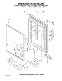 04 - Refrigerator Door Parts parts for Whirlpool Refrigerator GB2SHTXTS00 from AppliancePartsPros.com