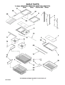 06 - Shelf Parts parts for Whirlpool Refrigerator GB2SHTXTS00 from AppliancePartsPros.com