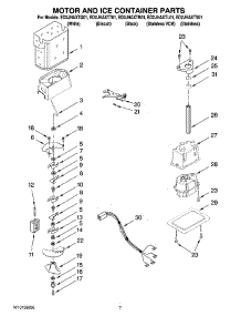 05 - Motor And Ice Container Parts parts for Whirlpool Refrigerator ED2JHAXTT01 from AppliancePartsPros.com