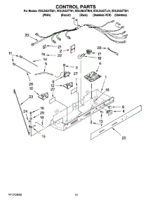 11 - Control Parts parts for Whirlpool Refrigerator ED2JHAXTS01 from AppliancePartsPros.com