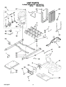 11 - Unit Parts parts for Whirlpool Refrigerator GD5YHAXTQ01 from AppliancePartsPros.com