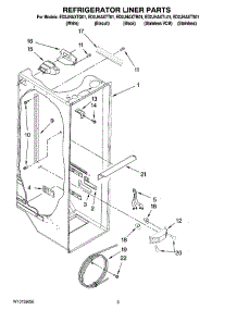 02 - Refrigerator Liner Parts parts for Whirlpool Refrigerator ED2JHAXTB01 from AppliancePartsPros.com