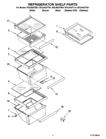 03 - Refrigerator Shelf Parts parts for Whirlpool Refrigerator ED2JHAXTB01 from AppliancePartsPros.com