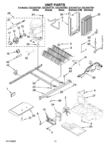 09 - Unit Parts parts for Whirlpool Refrigerator ED2JHAXTQ01 from AppliancePartsPros.com