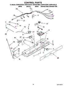 10 - Control Parts parts for Whirlpool Refrigerator ED5PHAXSS02 from AppliancePartsPros.com