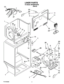 03 - Liner Parts parts for Whirlpool Refrigerator 8ET8WPKXKT06 from AppliancePartsPros.com