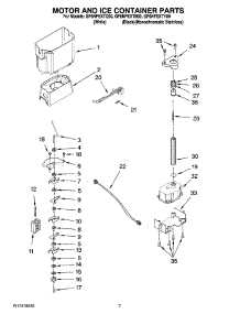 05 - Motor And Ice Container Parts parts for Whirlpool Refrigerator GF6NFEXTB00 from AppliancePartsPros.com