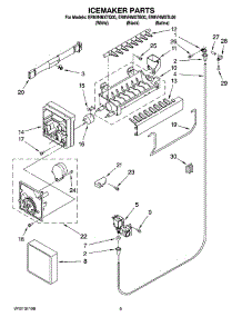 05 - Icemaker Parts parts for Whirlpool Refrigerator ER8VHMXTL00 from AppliancePartsPros.com