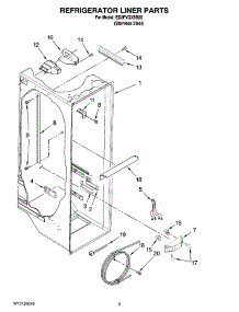 02 - Refrigerator Liner Parts parts for Whirlpool Refrigerator ED2FVGXSS00 from AppliancePartsPros.com