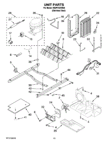 09 - Unit Parts parts for Whirlpool Refrigerator ED2FVGXSS00 from AppliancePartsPros.com
