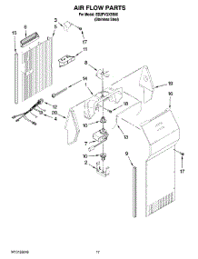 10 - Air Flow Parts parts for Whirlpool Refrigerator ED2FVGXSS00 from AppliancePartsPros.com
