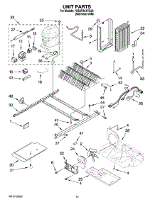 09 - Unit Parts parts for Whirlpool Refrigerator 7GS2FHAXTA00 from AppliancePartsPros.com