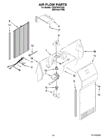 12 - Air Flow Parts, Optional Parts (Not Included) parts for Whirlpool Refrigerator 7GS2FHAXTA00 from AppliancePartsPros.com