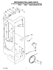 02 - Refrigerator Liner Parts parts for Whirlpool Refrigerator GC3JHAXTB00 from AppliancePartsPros.com