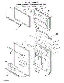 02 - Door Parts parts for Whirlpool Refrigerator ER2MHKXPL06 from AppliancePartsPros.com