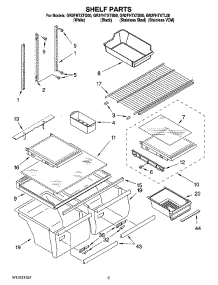03 - Shelf Parts parts for Whirlpool Refrigerator GR2FHTXTB00 from AppliancePartsPros.com
