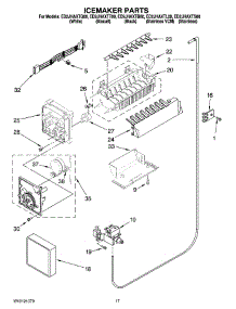 10 - Icemaker Parts parts for Whirlpool Refrigerator ED2JHAXTL00 from AppliancePartsPros.com