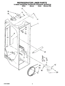 02 - Refrigerator Liner Parts parts for Whirlpool Refrigerator ED2FHAXSB04 from AppliancePartsPros.com