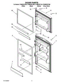 02 - Door Parts parts for Whirlpool Refrigerator ET0MSRXTL00 from AppliancePartsPros.com