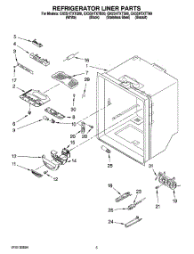 03 - Refrigerator Liner Parts parts for Whirlpool Refrigerator GX5SHTXTB00 from AppliancePartsPros.com