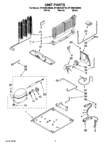 04 - Unit Parts parts for Whirlpool Refrigerator ET1MHKXMB06 from AppliancePartsPros.com
