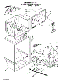 03 - Liner Parts parts for Whirlpool Refrigerator ET8LFKXKT07 from AppliancePartsPros.com