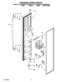 07 - Freezer Door Parts parts for Whirlpool Refrigerator GC3SHEXNT16 from AppliancePartsPros.com