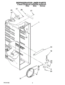 02 - Refrigerator Liner Parts parts for Whirlpool Refrigerator ED5JHEXTB00 from AppliancePartsPros.com