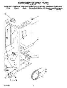 02 - Refrigerator Liner Parts parts for Whirlpool Refrigerator GS6NBEXRS02 from AppliancePartsPros.com