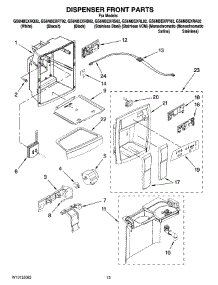 08 - Dispenser Front Parts parts for Whirlpool Refrigerator GS6NBEXRS02 from AppliancePartsPros.com