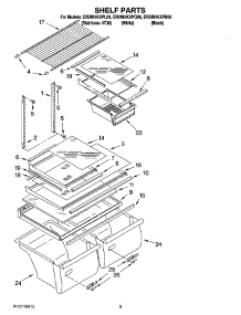 05 - Shelf Parts, Optional Parts (Not Included) parts for Whirlpool Refrigerator ER2MHKXPQ06 from AppliancePartsPros.com