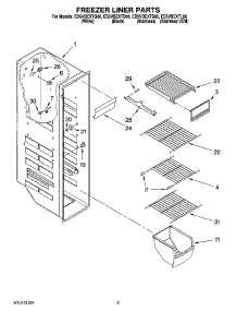 04 - Freezer Liner Parts parts for Whirlpool Refrigerator ED5VBEXTQ00 from AppliancePartsPros.com