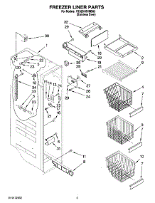04 - Freezer Liner Parts parts for Whirlpool Refrigerator 7GS6SHEXMS03 from AppliancePartsPros.com