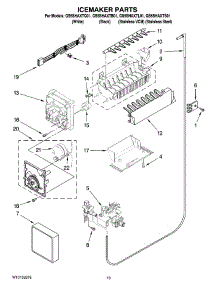 12 - Icemaker Parts, Optional Parts (Not Included) parts for Whirlpool Refrigerator GS5SHAXTQ01 from AppliancePartsPros.com