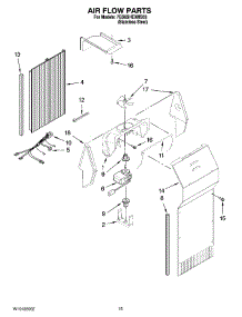 09 - Air Flow Parts parts for Whirlpool Refrigerator 7GS6SHEXMS03 from AppliancePartsPros.com