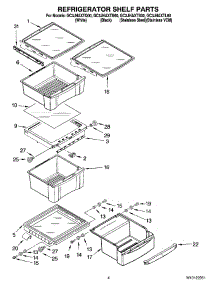 03 - Refrigerator Shelf Parts parts for Whirlpool Refrigerator GC3JHAXTL00 from AppliancePartsPros.com