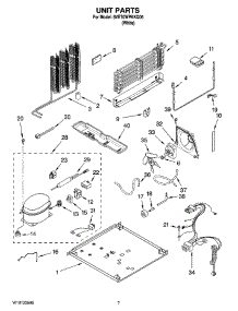 04 - Unit Parts parts for Whirlpool Refrigerator 8VET0WPKKQ05 from AppliancePartsPros.com
